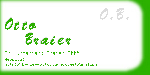 otto braier business card